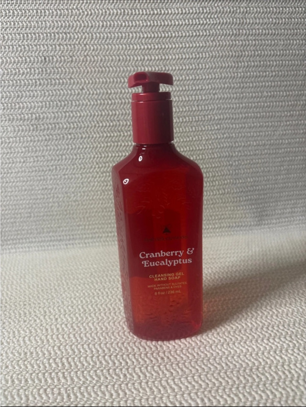 Cranberry & Eucalyptus Cleansing Gel Hand Soap - Red